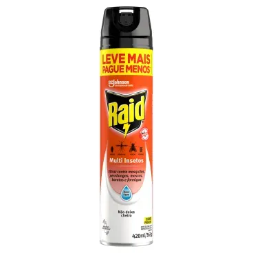 Inseticida Raid Aerossol Multi Base Agua Leve Mais Pague Menos
